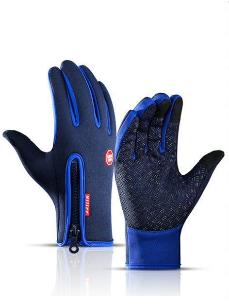Winter Gloves Touch Riding Motorcycle Sliding Waterproof Sports Gloves With Fleece