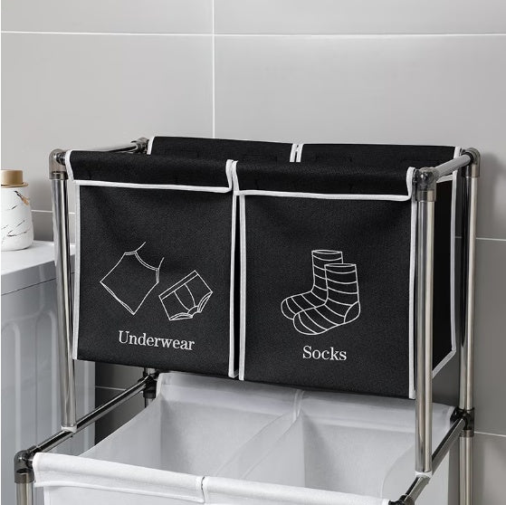Laundry Basket 2-tier Laundry Sorter