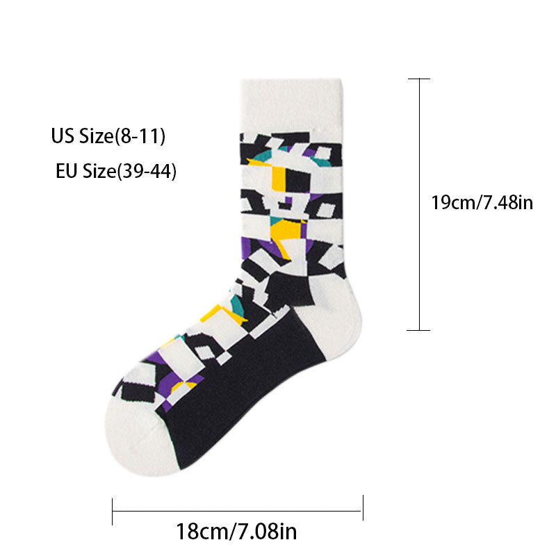 3 Pairs Mens Colorful Athletic Socks Cushion Running Socks Breathable Comfort Seamless Anti-slip And Anti-odor For Sports Running Fitness Hiking