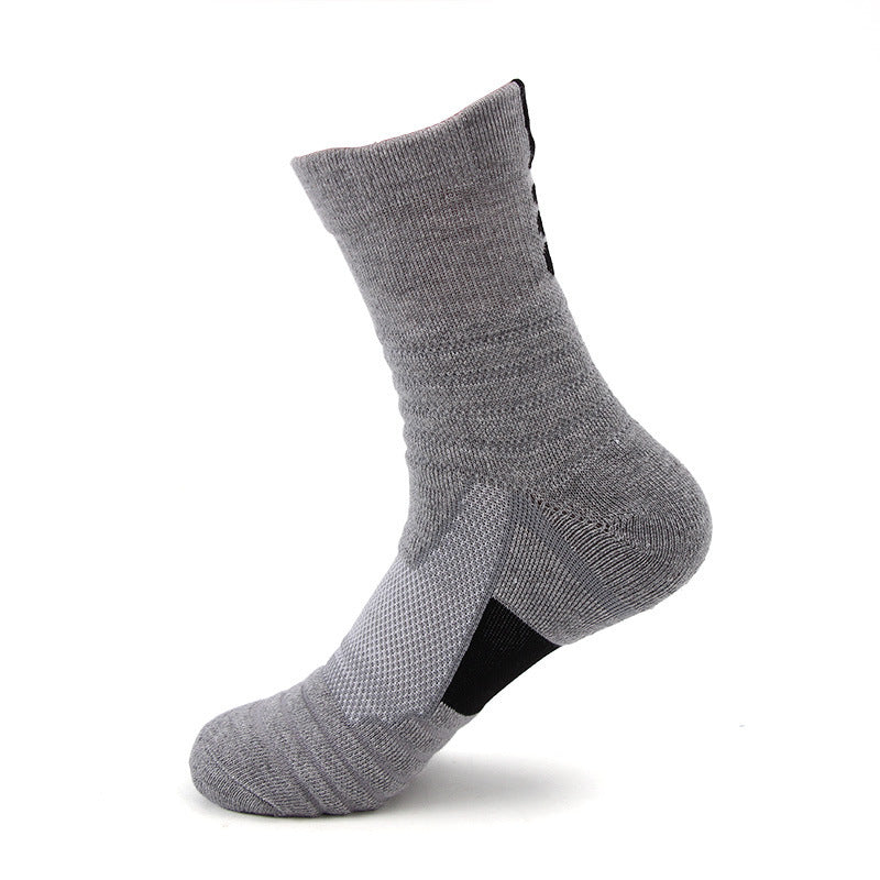 Men's Mid-tube Non-slip Running And Cycling Sports Socks