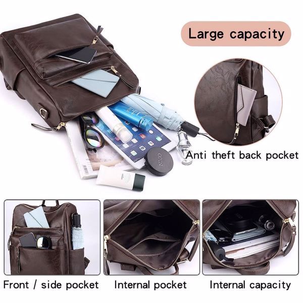 Women's PU Leather Backpack