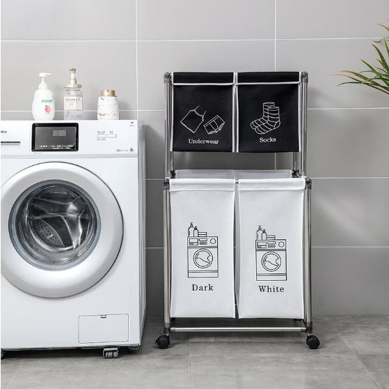 Laundry Basket 2-tier Laundry Sorter