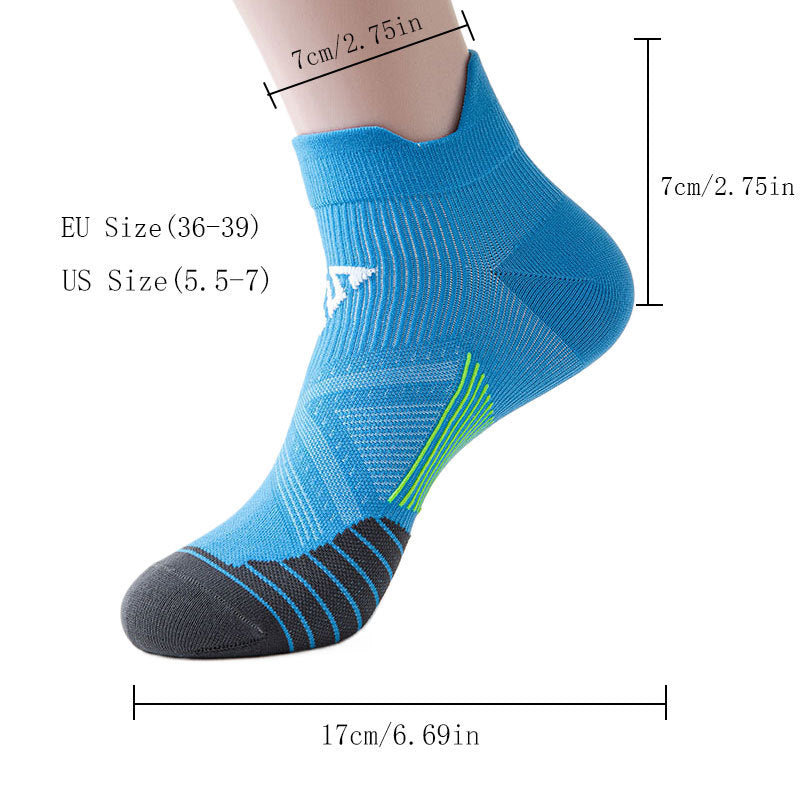 6 Pairs For Women Compression Sports Socks Crew Athletic Hiking Wicking Anti Blister Cushioned Anti-odor And Breathable For Running Hiking Cycling Fitness