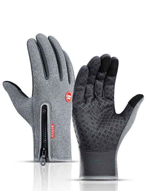 Winter Gloves Touch Riding Motorcycle Sliding Waterproof Sports Gloves With Fleece