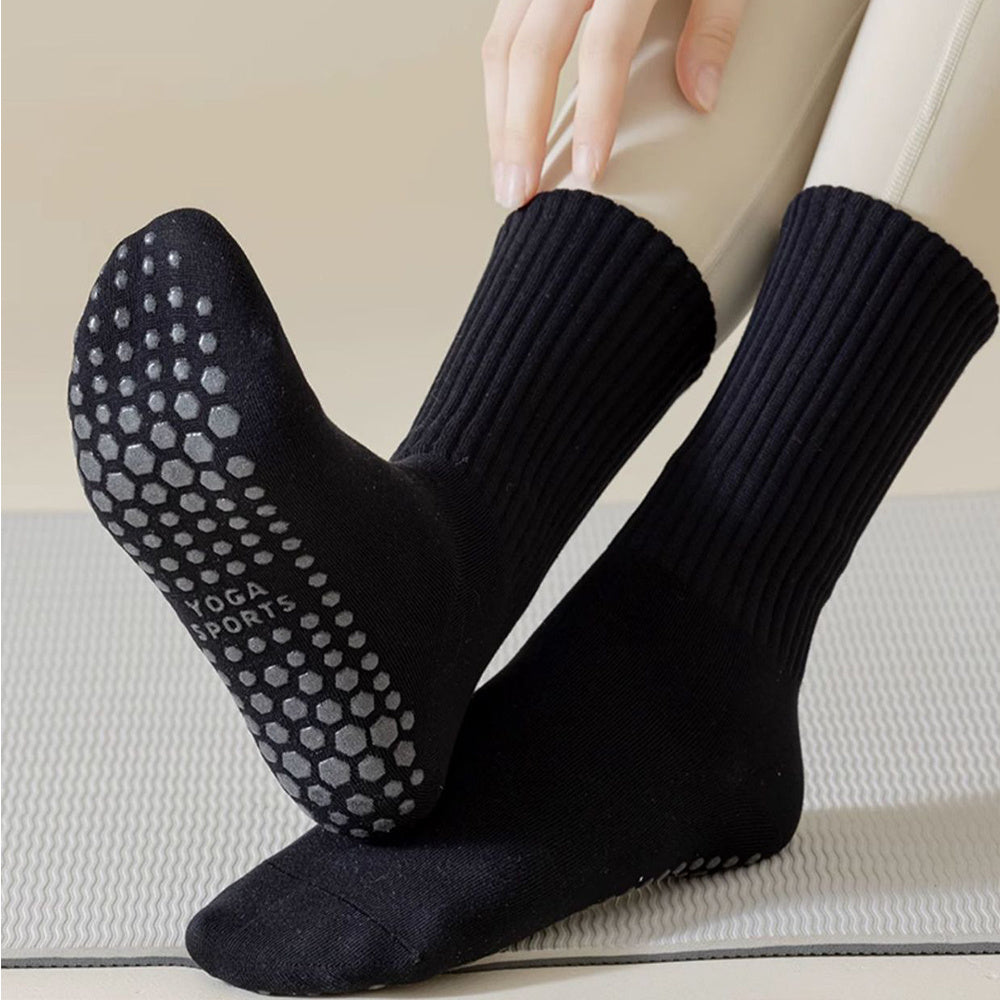 5 Pairs Pilates Socks With Grips For Women Yoga Socks Barre Socks Non Slip Socks Comfortable And Breathable For Barre, Ballet Barefoot Workout