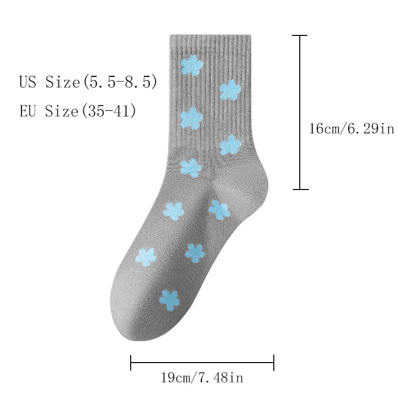 4 Pairs Womens Crew Socks Thin Soft Comfort Breathable Dress Socks Above Ankle Crew Socks For Business Casual