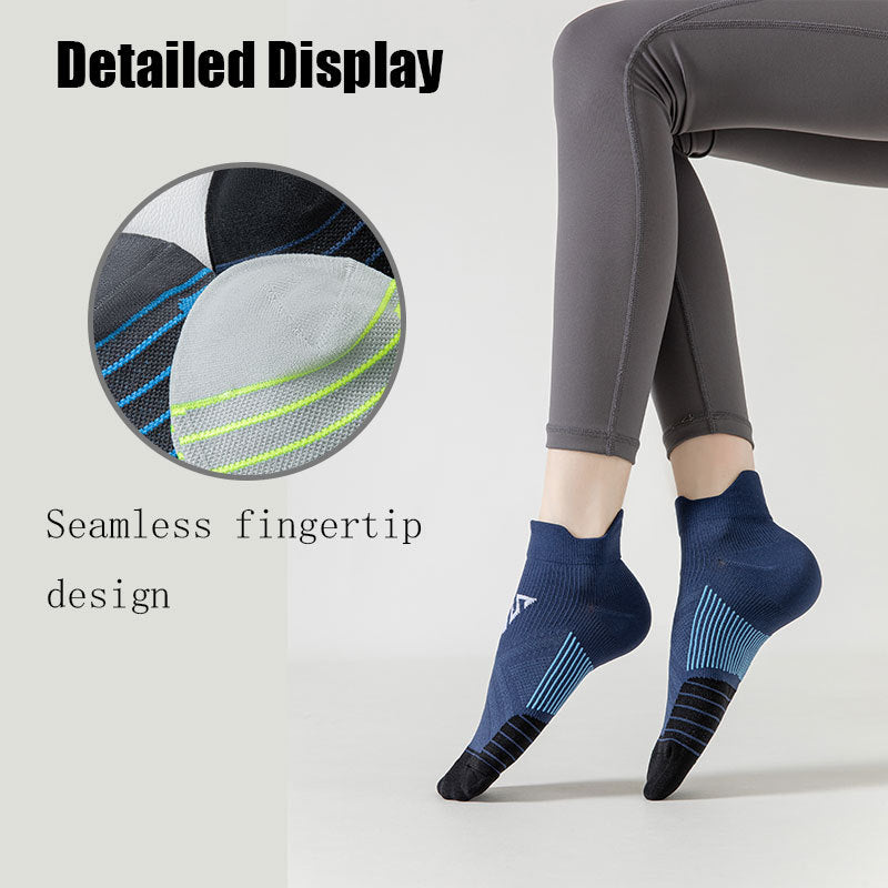6 Pairs For Women Compression Sports Socks Crew Athletic Hiking Wicking Anti Blister Cushioned Anti-odor And Breathable For Running Hiking Cycling Fitness