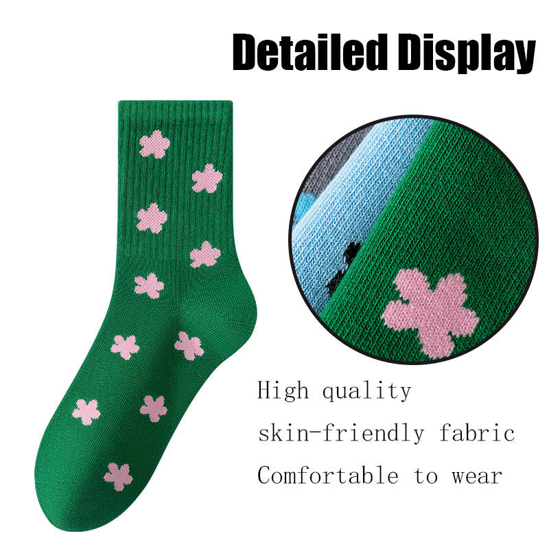 4 Pairs Womens Crew Socks Thin Soft Comfort Breathable Dress Socks Above Ankle Crew Socks For Business Casual