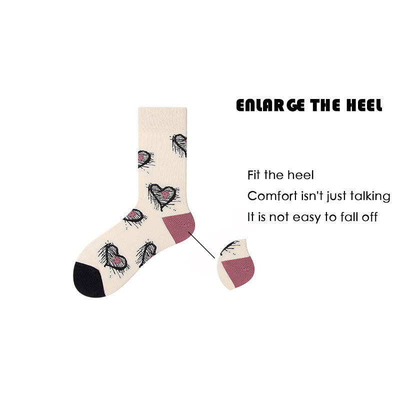 3 Pairs Women Colorful Compression Socks Crew Athletic Hiking Wicking Anti Blister Cushioned Anti-odor And Breathable For Running Hiking Cycling Fitness