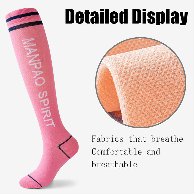 10 Pairs Womens Running Compression Socks Crew Athletic Hiking Wicking Cushioned Anti-odor And Breathable For Running Hiking Cycling Fitness
