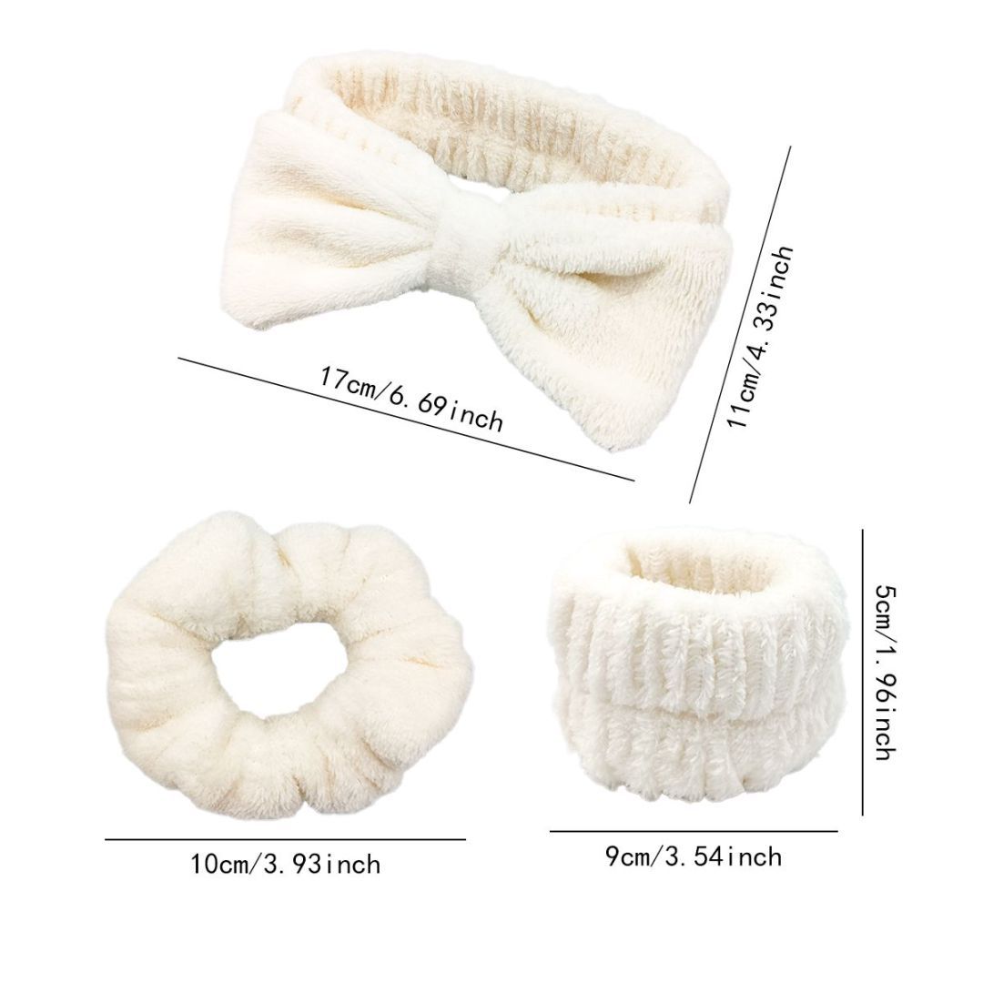 Hair Band Bracelet Hair Tie Four-piece Beige