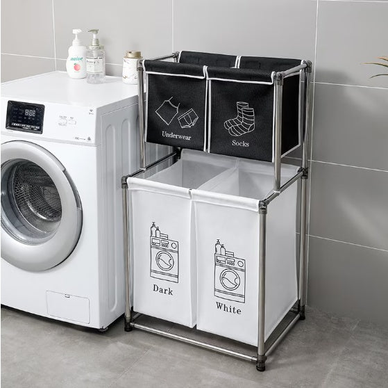 Laundry Basket 2-tier Laundry Sorter