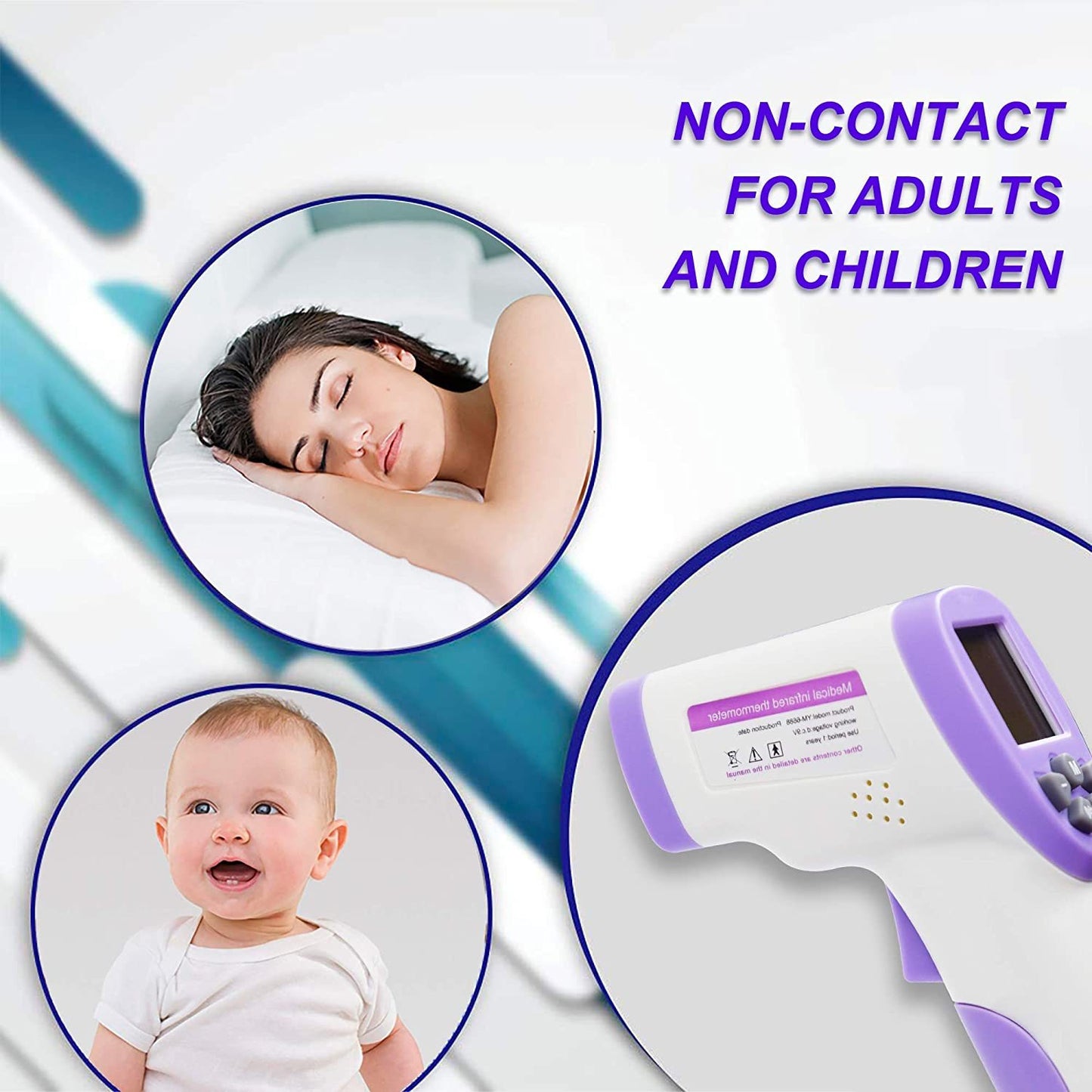 Digital Termometer Infrared Forehead Body Thermometer Gun Non-contact Temperature Measurement Device with Real-time Accurate Readings Amazon Banned