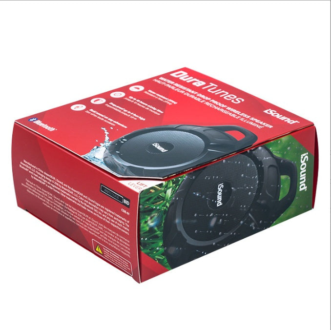 ISOUNd Outdoor Waterproof Bluetooth Speaker, Wireless Portable Mini Shower Travel Speaker With Subwoofer, Enhanced Bass, Built In Mic For Sp