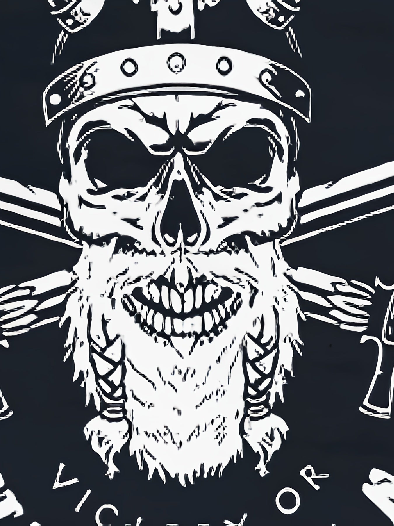 Large Men's Skull Print T-shirt Suitable For Summer, Fashionable And Casual Short Sleeved T-shirt
