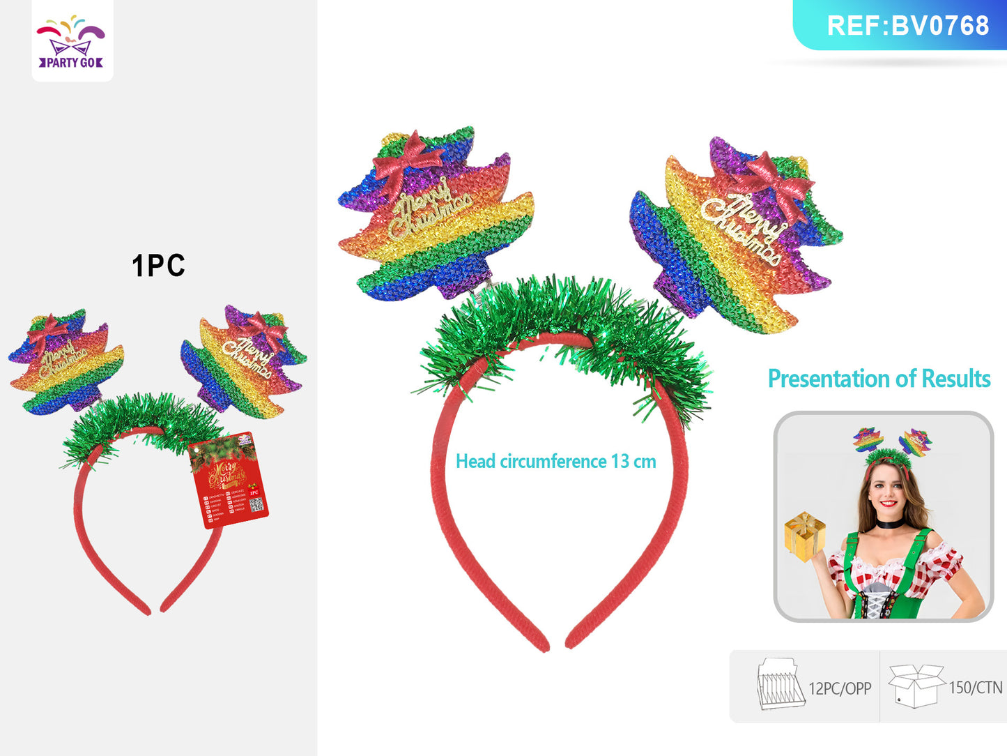 Christmas Headband Mixed Bag 1pc