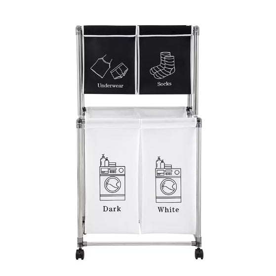 Laundry Basket 2-tier Laundry Sorter