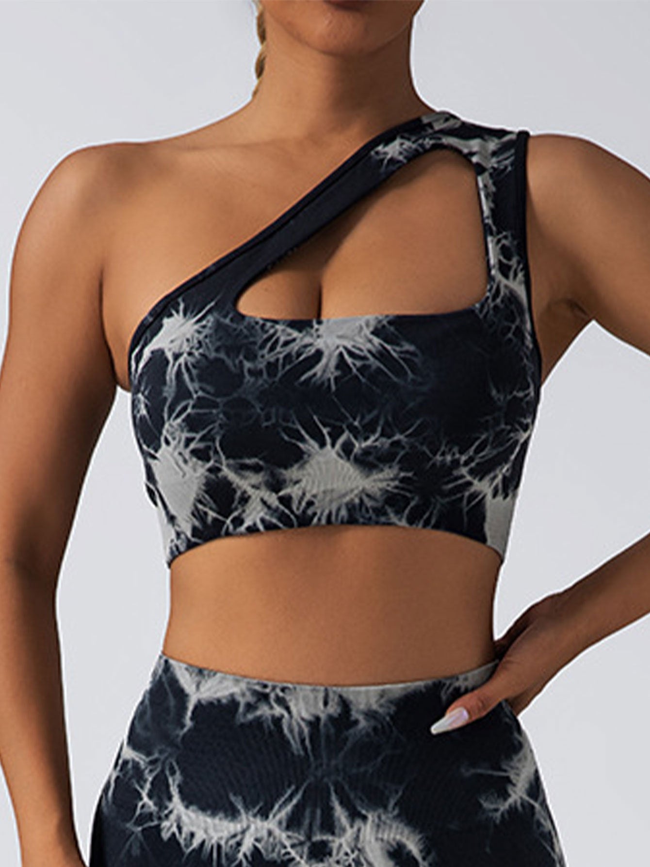Seamless One Shoulder Sports Bra Scrunch Butt Lifting Leggings Gym Outfits Tracksuits