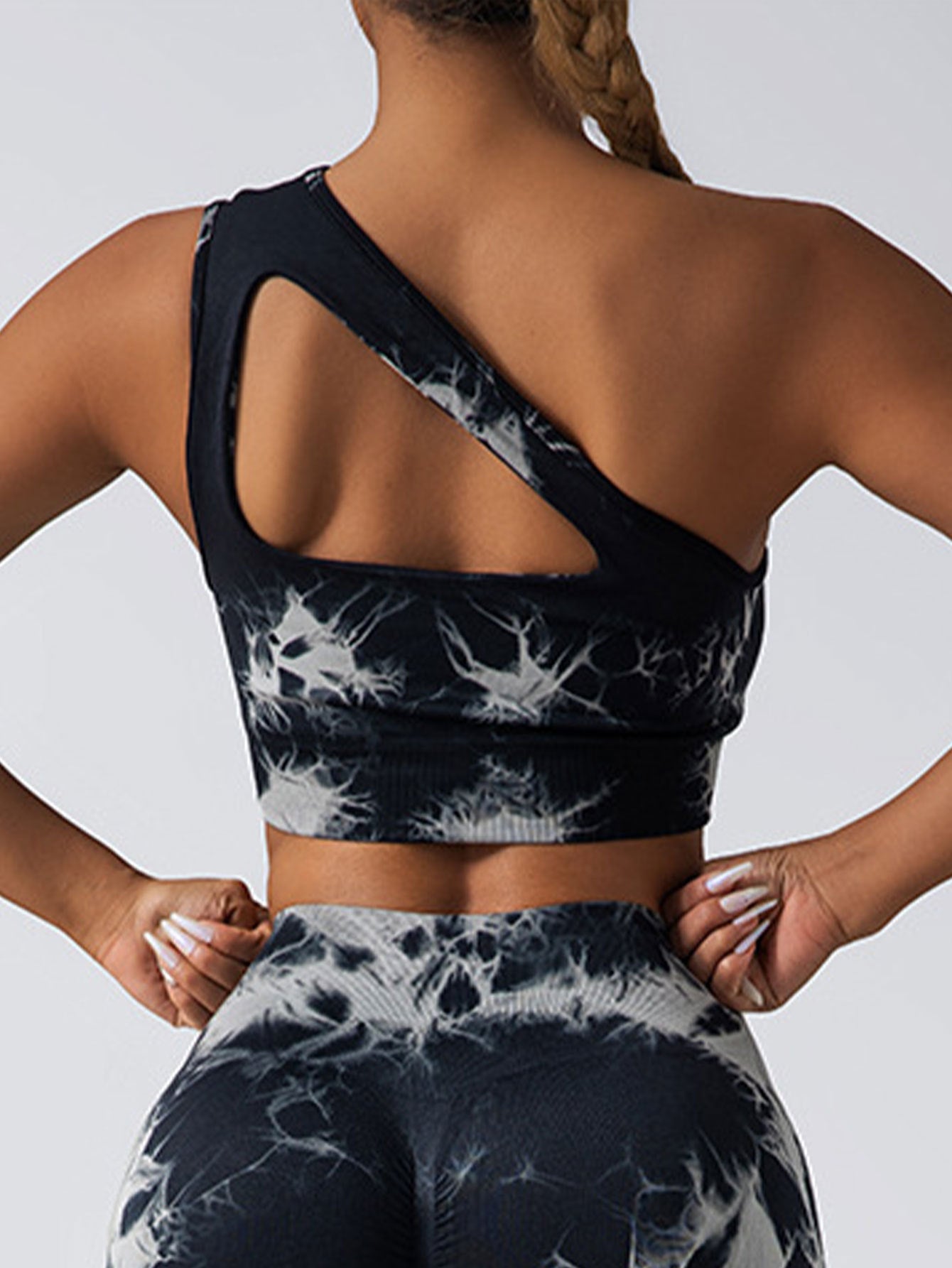 Seamless One Shoulder Sports Bra Scrunch Butt Lifting Leggings Gym Outfits Tracksuits