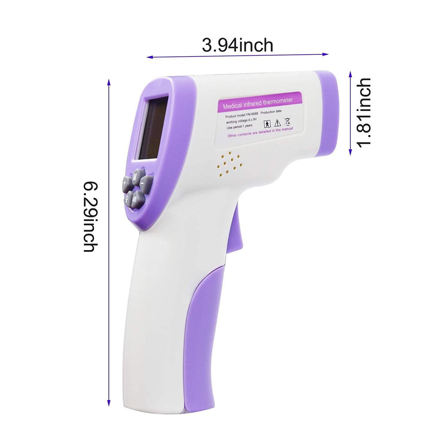 Digital Termometer Infrared Forehead Body Thermometer Gun Non-contact Temperature Measurement Device with Real-time Accurate Readings Amazon Banned