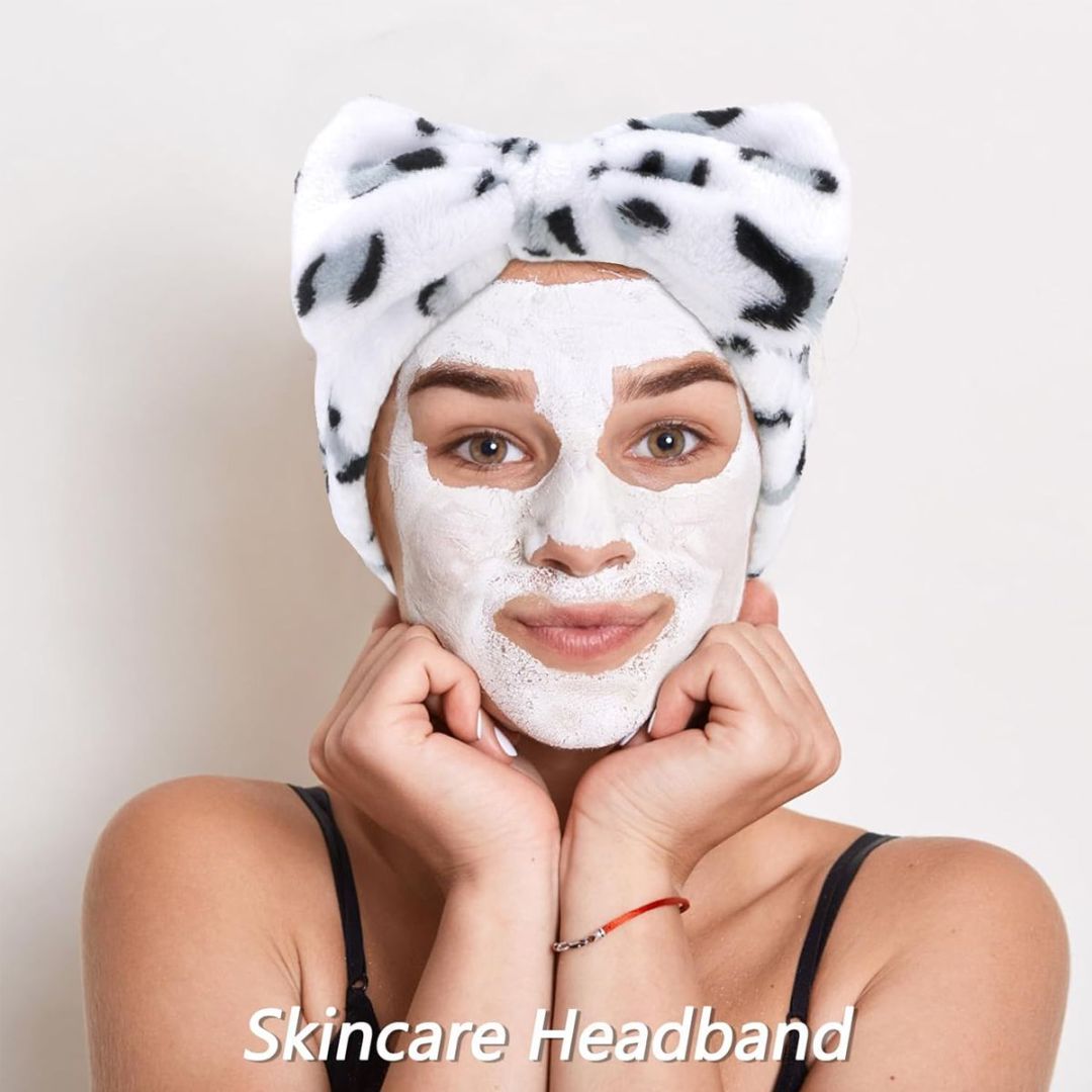 Head Clasp Bracelet Headband Four-piece Snow Leopard Set