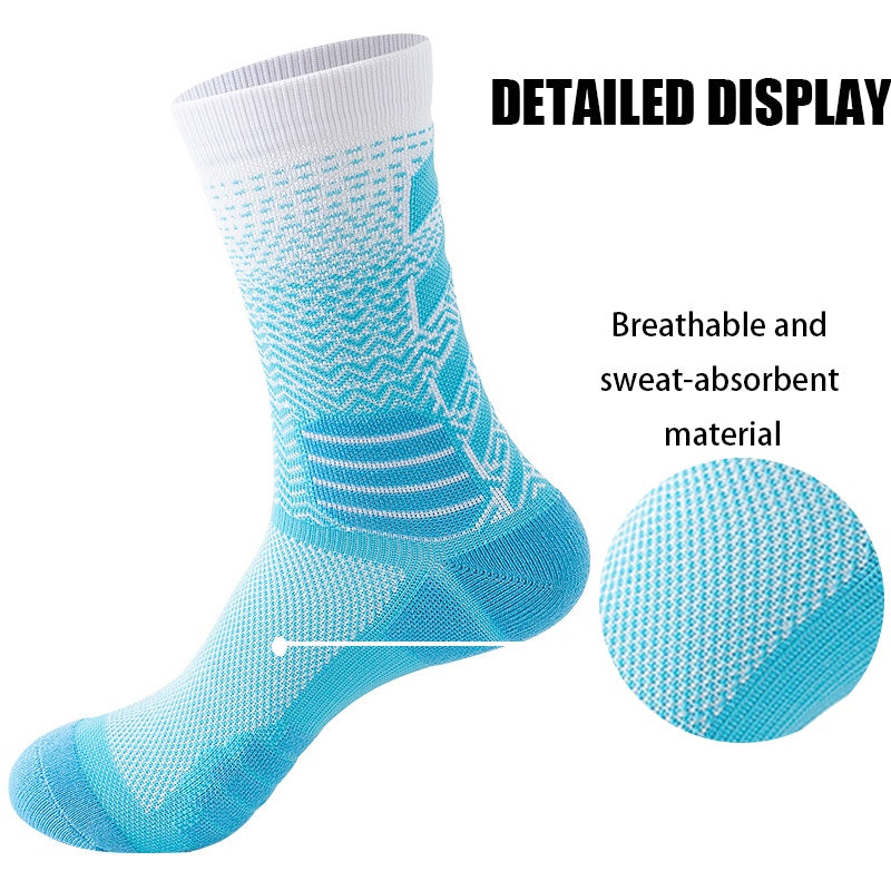 5 Pairs Mens Athletic Socks Cushion Running Socks Breathable Comfort For Sports Anti-odor And Anti-slip For Running Fitness Cycling