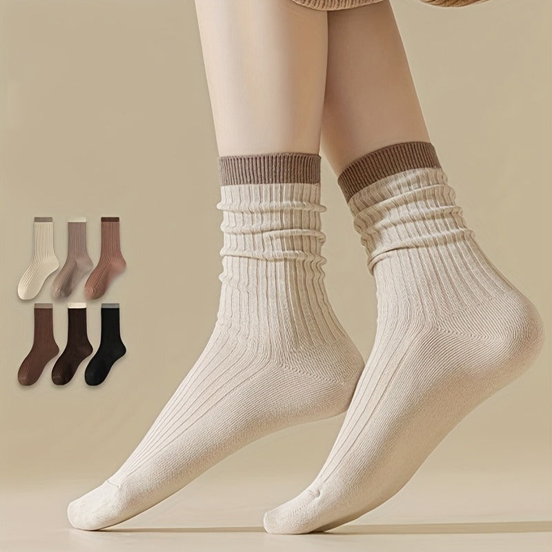 5 Pairs Of Elegant And Intellectual Cotton Socks. Selected Cotton Material. Lightweight And Breathable