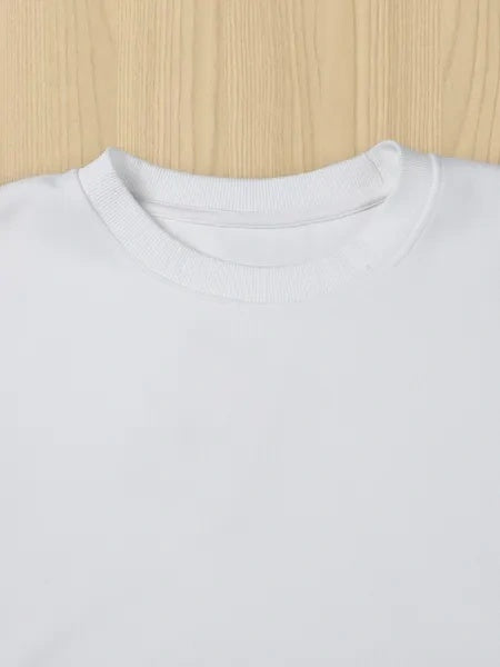 Women Basic Casual Pullover Spring Autumn Long Sleeve Letters Printed Round Neck