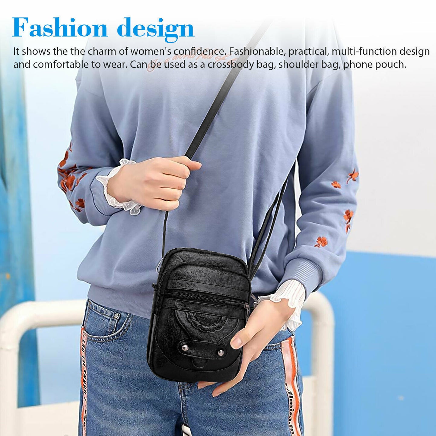 Women's Cross-body Small Cell Phone Handbag Case Shoulder Bag Pouch Purse Wallet