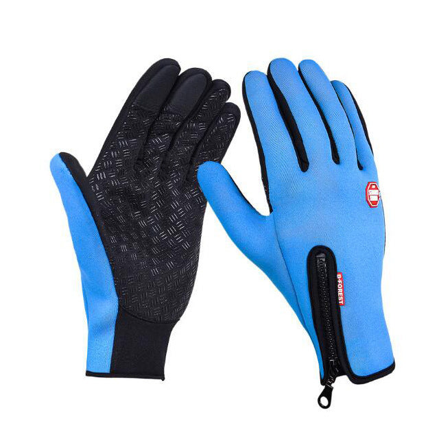 Winter Gloves Touch Riding Motorcycle Sliding Waterproof Sports Gloves With Fleece