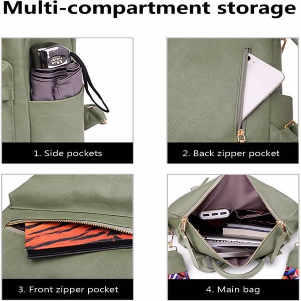 Women PU Leather Backpacks