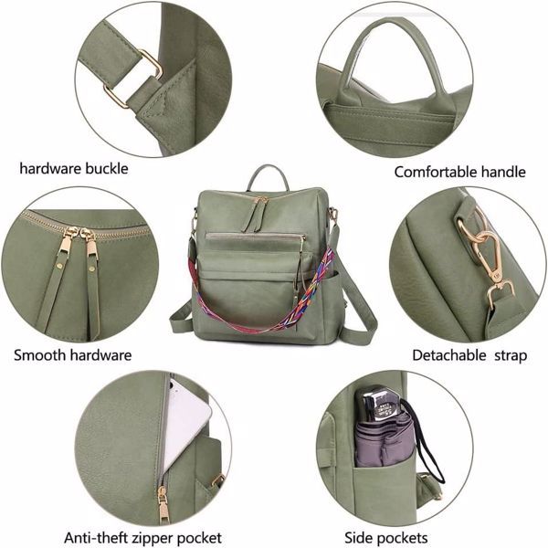 Women PU Leather Backpacks