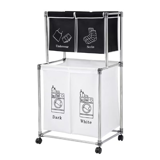Laundry Basket 2-tier Laundry Sorter