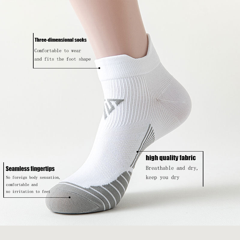 6 Pairs For Women Compression Sports Socks Crew Athletic Hiking Wicking Anti Blister Cushioned Anti-odor And Breathable For Running Hiking Cycling Fitness