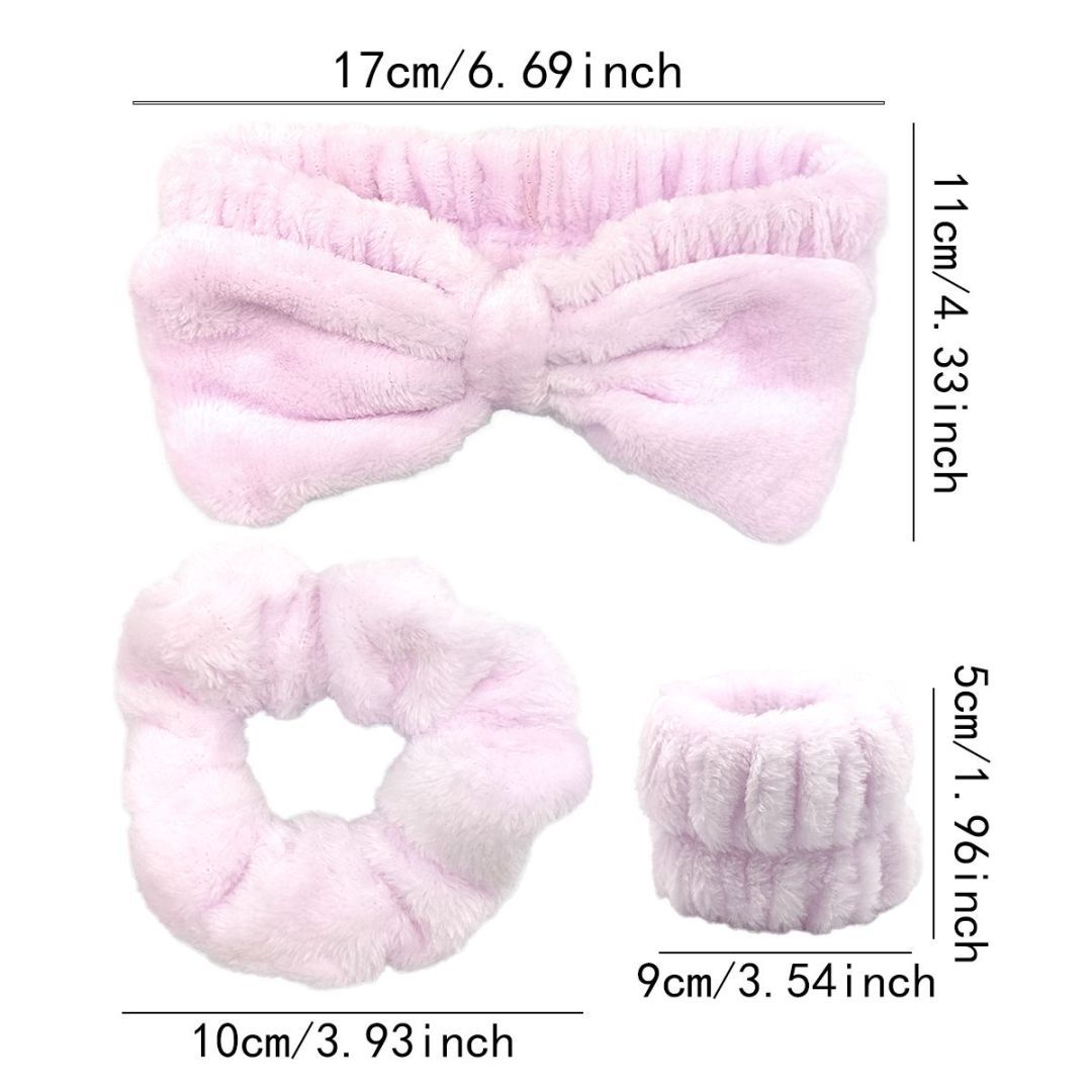 Hair Band Bracelet Hair Tie Four-piece Purple Set