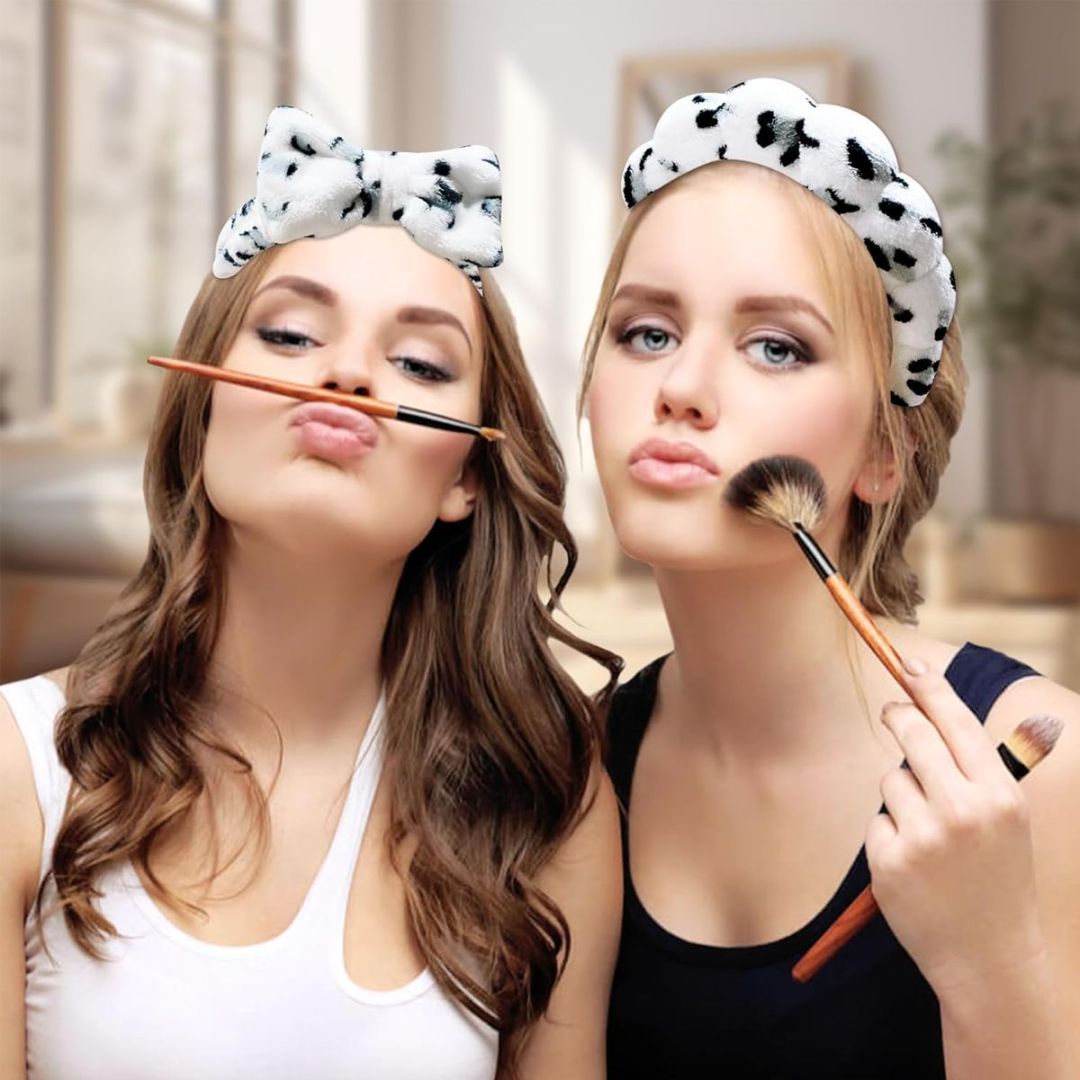 Head Clasp Bracelet Headband Four-piece Snow Leopard Set
