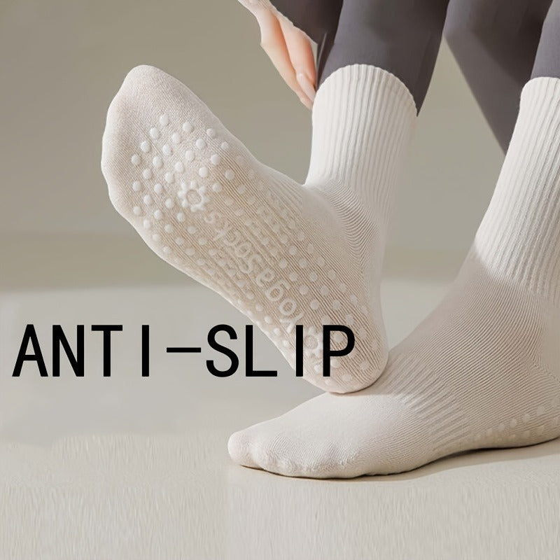3 Pairs Of Seamless Knitted Yoga Socks. Reduces Friction. Non-slip And Sweat-wicking. Lightweight And Breathable. Enjoy The Feeling Of Smoothness In Yoga