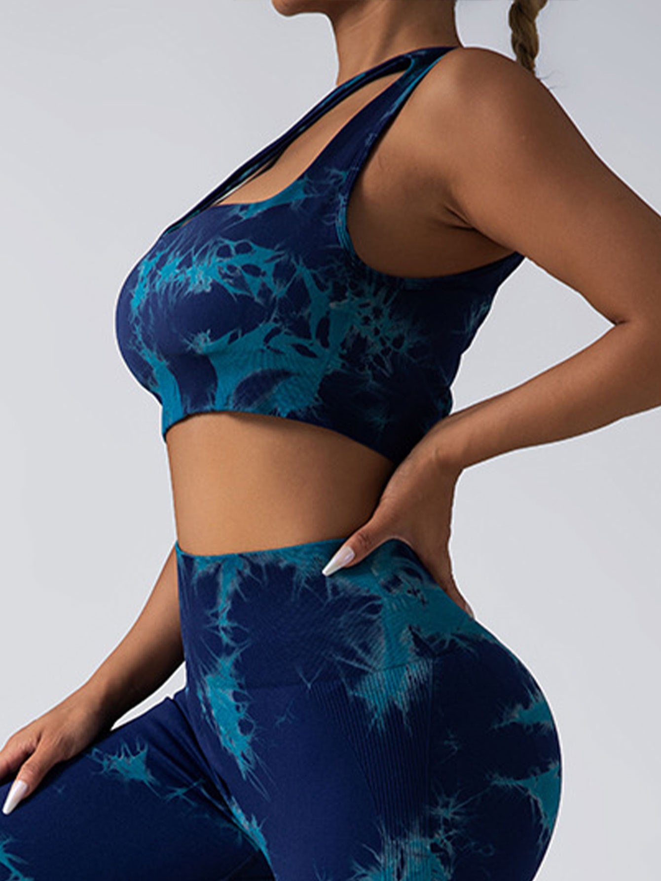 Seamless One Shoulder Sports Bra Scrunch Butt Lifting Leggings Gym Outfits Tracksuits