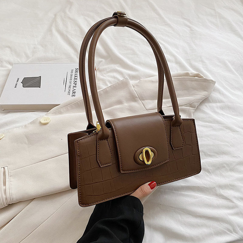 New Trendy Fashion Autumn And Winter Texture Simple Messenger Bag Women