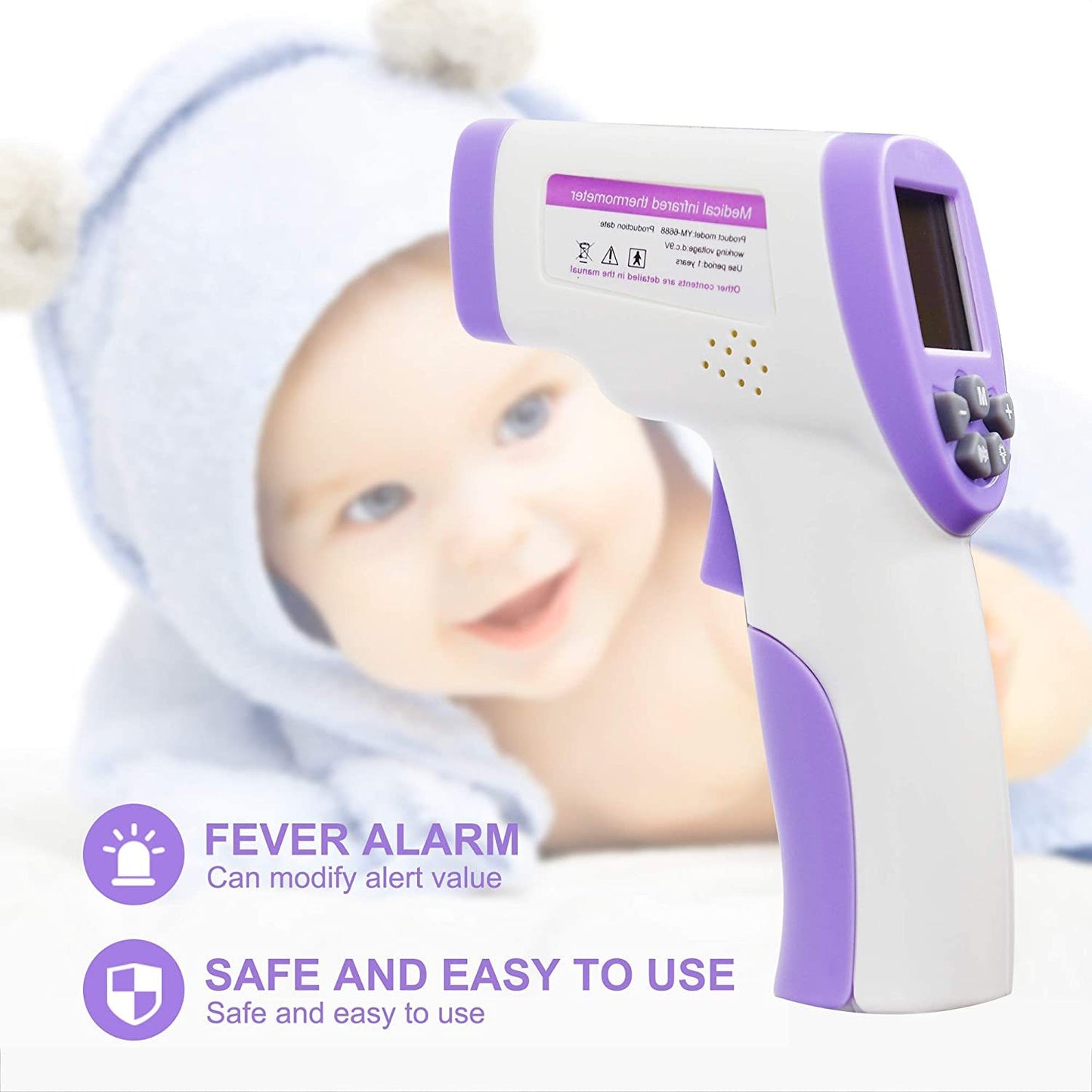 Digital Termometer Infrared Forehead Body Thermometer Gun Non-contact Temperature Measurement Device with Real-time Accurate Readings Amazon Banned