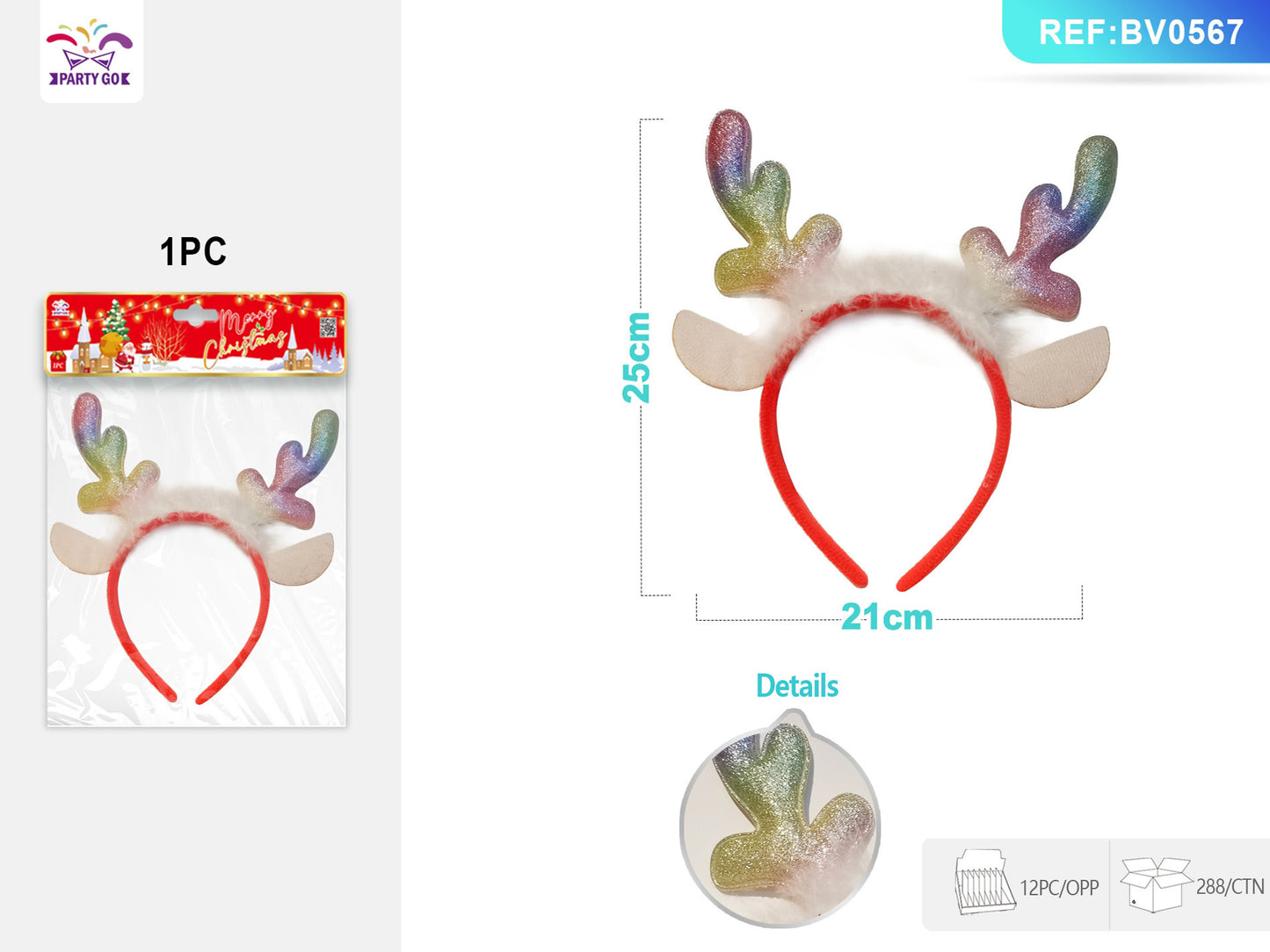 Christmas Headband 1pc