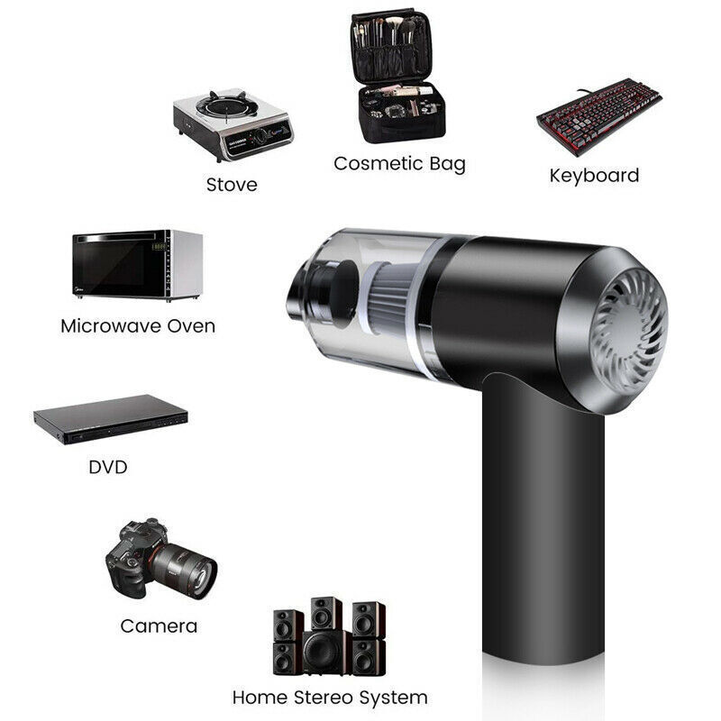 Portable Car Vacuum Cleaner, Handheld Vacuum High Power Cordless, Hand Vacuum Rechargeable Easy To Clean Car Interior, Desktop, Sofa, Keyboard, Drawer And Crevices, Small Spaces**