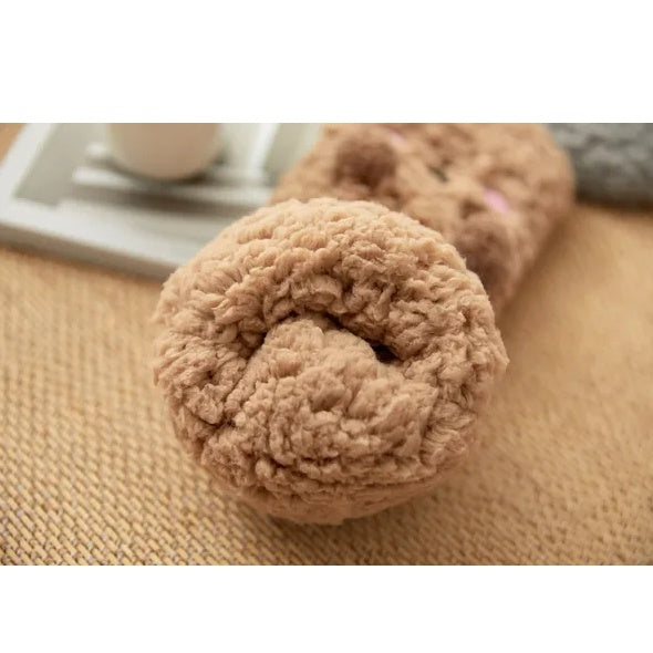 Cartoon Floor Winter Thick Polyester Fleece Fluffy Microfiber Women Fuzzy Socks Funny Fuzzy Dog Slipper Socks For Women Cute Fluffy Thick Warm Winter Socks Microfiber Soft Home Socks Christmas Gift