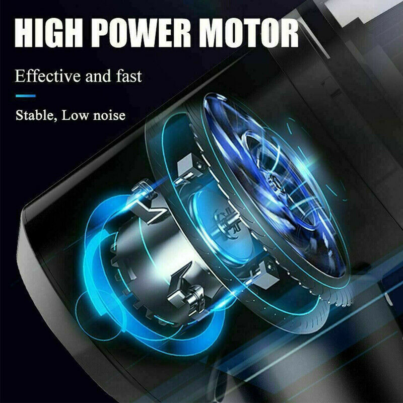 Portable Car Vacuum Cleaner, Handheld Vacuum High Power Cordless, Hand Vacuum Rechargeable Easy To Clean Car Interior, Desktop, Sofa, Keyboard, Drawer And Crevices, Small Spaces**