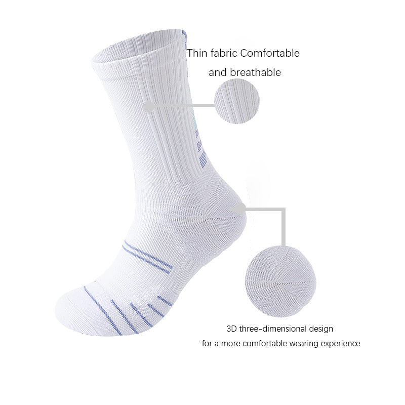 6 Pairs Men Compression Running Socks Quarter Crew Athletic Cushioned Breathable Anti Blister Sweat Odor For Running Hiking Cycling Fitness