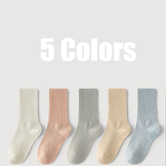 5 Pairs Pilates Socks With Grips For Women Yoga Socks Barre Socks Non Slip Socks Comfortable And Breathable For Barre, Ballet Barefoot Workout