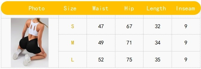 3 Pack Gym Cycling Elastic Tight Breathable V-shaped Hip Sports Shorts Yoga Solid Color Seamless Yoga Shorts